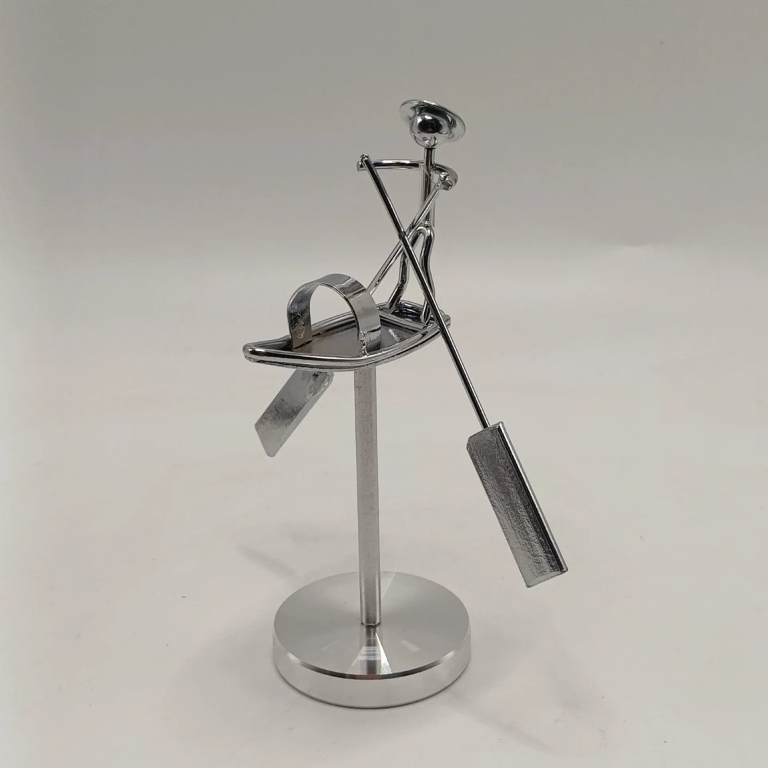 The Fisherman Who Never Falls — Balancing Desk Sculpture