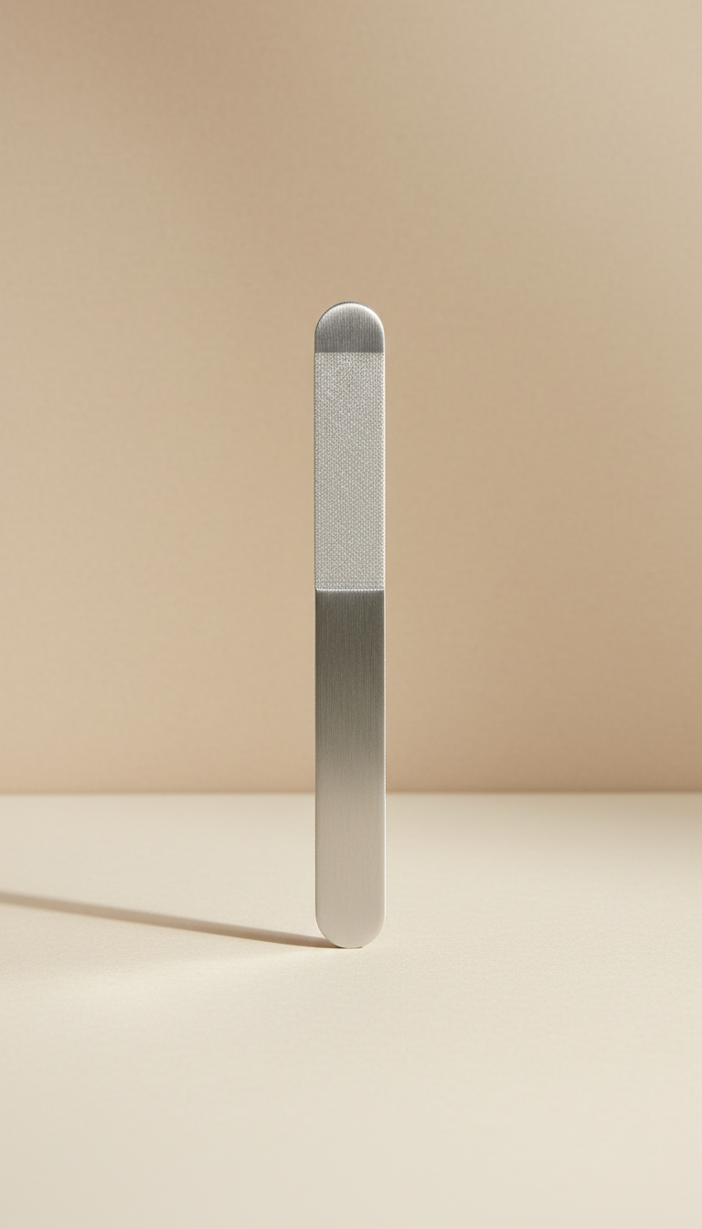 Minimalist stainless steel nail file