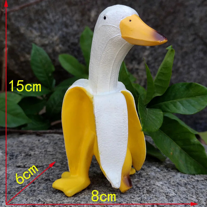 The Banana-Duck — Half Fruit, Half Duck, All Statue