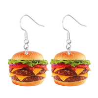 Miniature food earrings: sushi, burger and other tiny foods