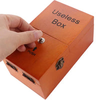 Leave Me Alone Useless Box – Funny Wooden Automatic Switch Toy, Interactive Desk Decoration & Novelty Gift