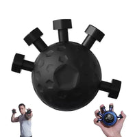 Black finger resistance exerciser for hand strength