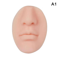 Nose-shaped soap dispenser that dispenses from the nostril