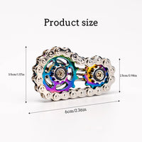 Weirdomodo Metal Gear Fidget Spinner – Mechanical Desk Toy for Adults