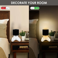 Creative Shy Man Book Light – Funny Table Night Lamp for Bedroom & Desk Decor