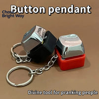 Weirdomodo Electric Shock Button Prank Toy – Novelty Keychain Gadget  Copy Title