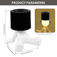 Creative Shy Man Book Light – Funny Table Night Lamp for Bedroom & Desk Decor