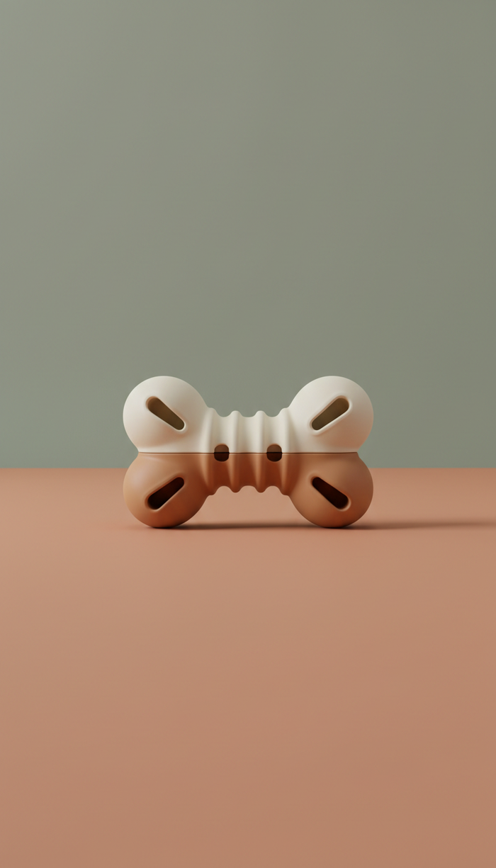Silicone pet toy interactive treat pockets