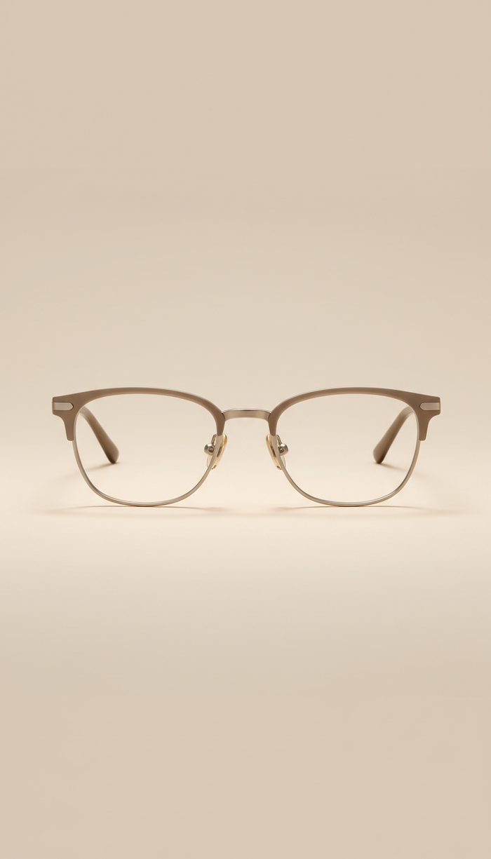 Champagne Taupe Titanium-Acetate Frame