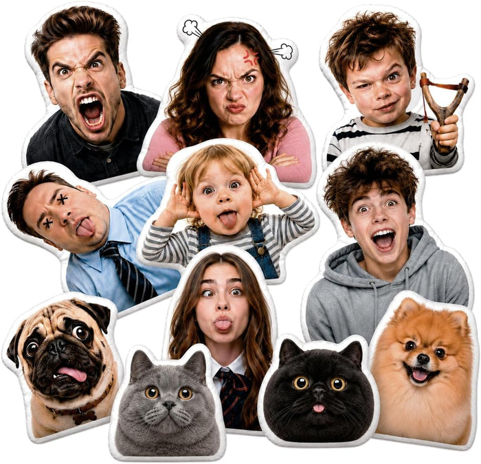 Your Face, But a Pillow — Custom Funny Face Cushion